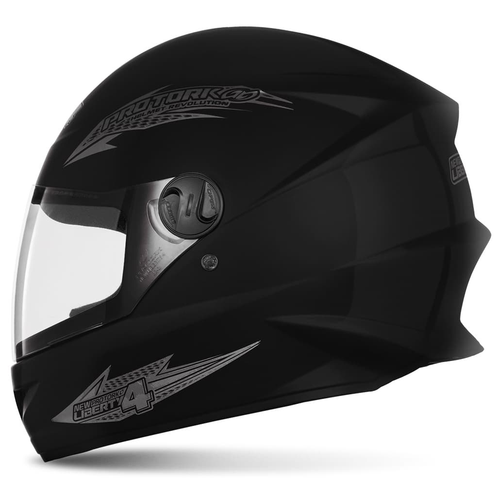 Capacete Moto Fechado Urbano Pro Tork New Liberty 4 Viseira Cristal ou Fumê Feminino Masculino