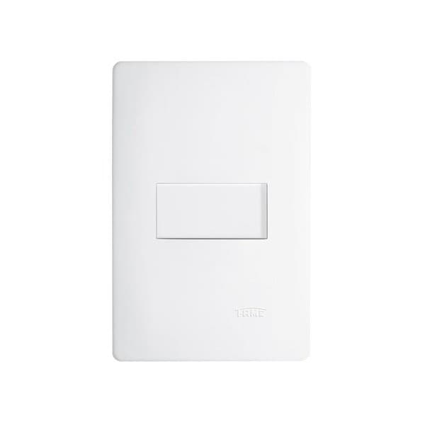 Interruptor Simples Fame Habitat com Placa 4x2 Branco
