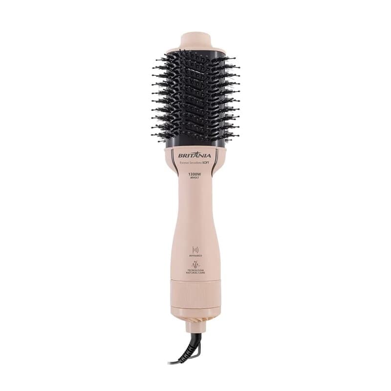 Escova Secadora Britânia Soft Bec07R 1300W Bivolt Rosa