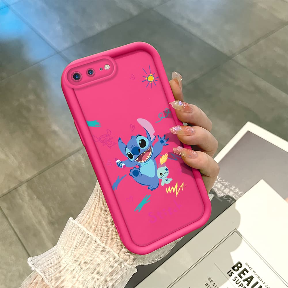 Capinha iPhone 7 8 Plus Capa Case Para De Celular Padrão de desenho Animado bonito 0015