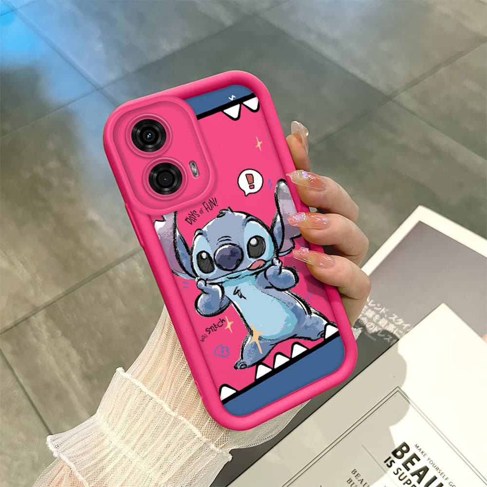 Capinha  Motorola Moto G24 Capa Case Para De Celular Padrão de desenho Animado bonito 0027