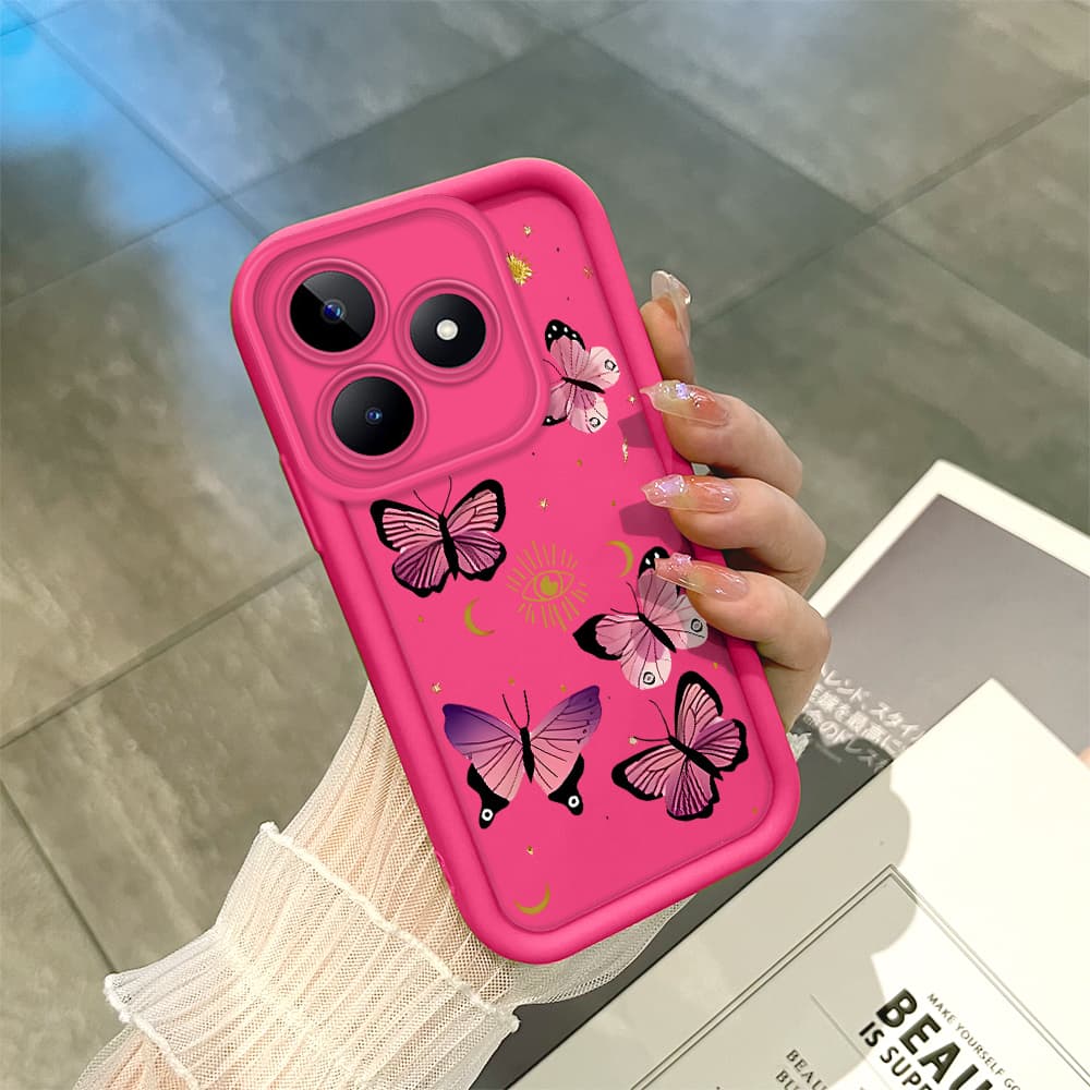 Capinha  Realme C53 C51 Note 50 Narzo N53 Capa Case Para De Celular Padrão de desenho Animado bonito 0030