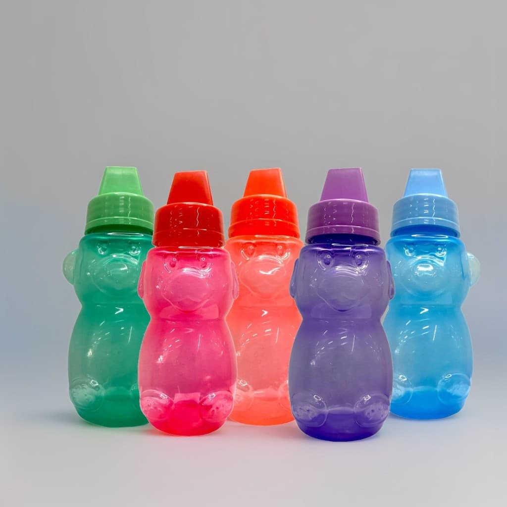 Kit 3 Copos Infantil Treinamento Bichinho recepiente 200ml Sortido - Pepeta