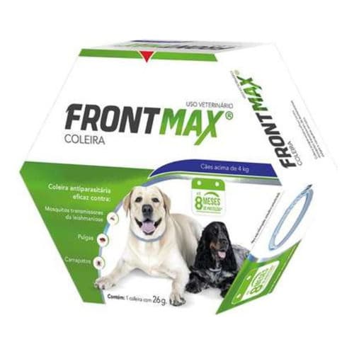 Coleira Antipulgas E Leish Frontmax Cães Acima De 4kgs