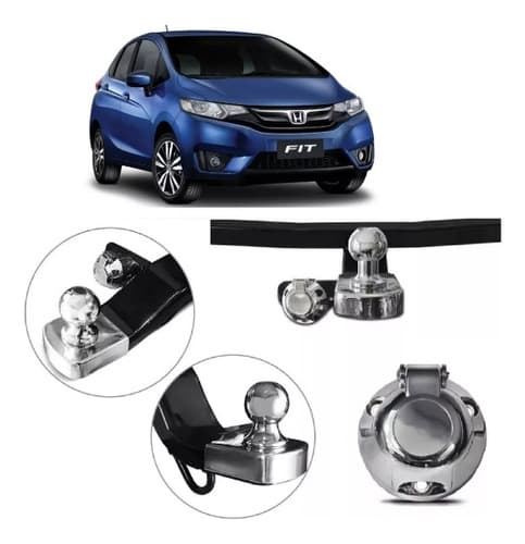 Engate Reboque Honda Fit 2015 A 2017 Tração 700kg