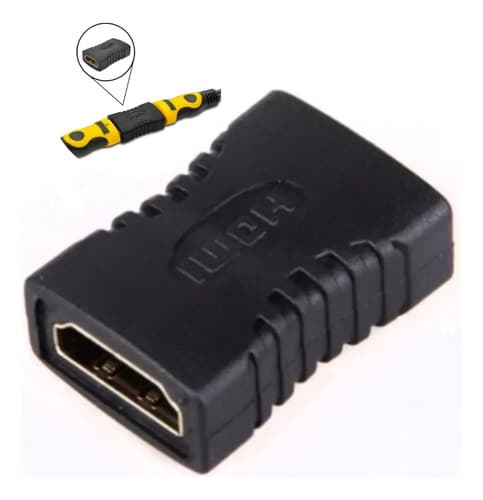 Adaptador Emenda Hdmi Para Cabo Fêmea X Fêmea Extensor