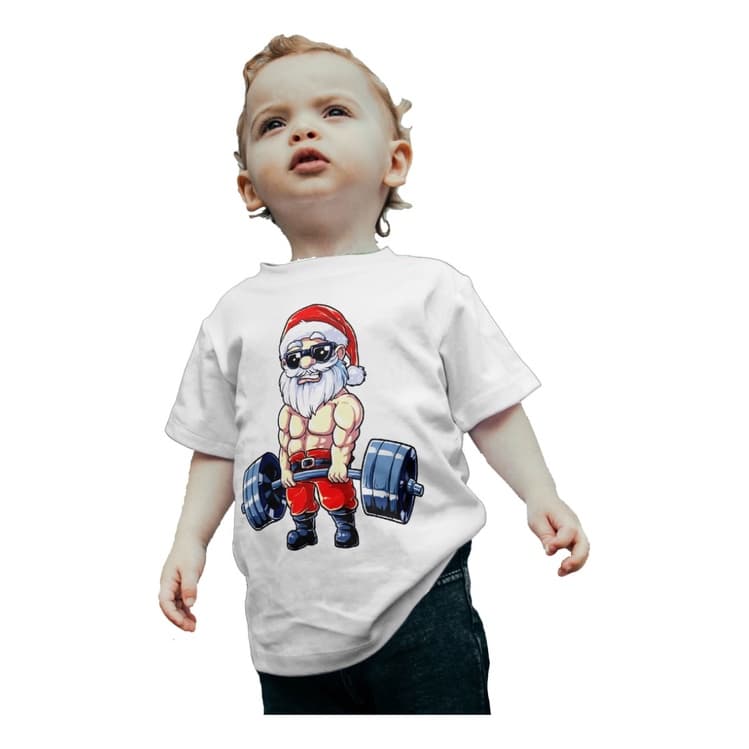 Camiseta Infantil Feliz Natal Meme Noel Maromba Treino Peso