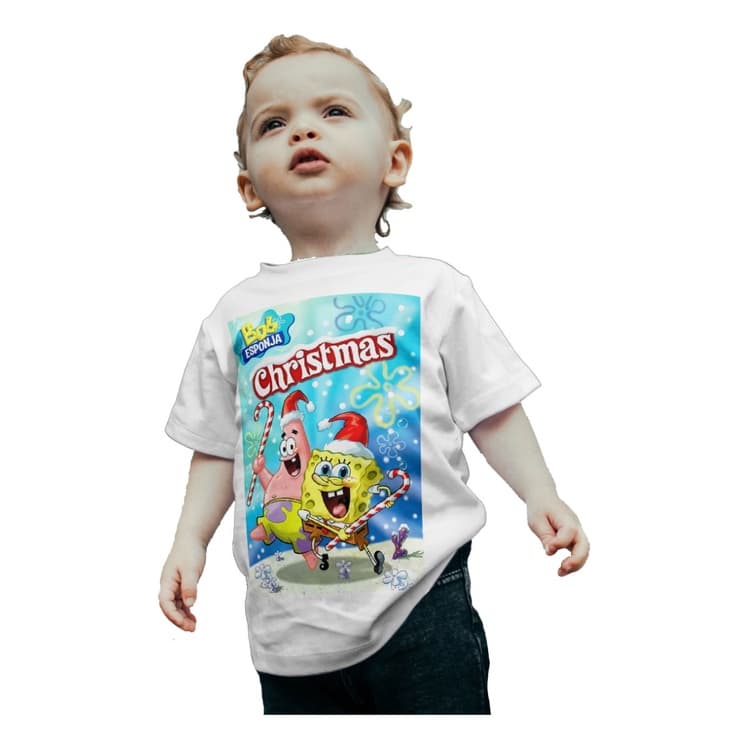 Camiseta Camisa Bob Patrick Natal Esponja Festa Noel Blusa