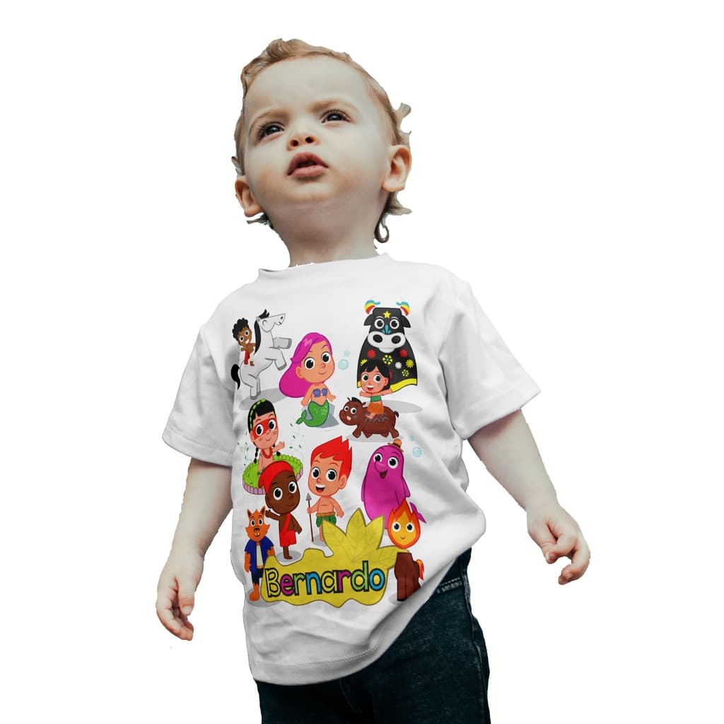 Camiseta Infantil Camisa Turma Do Folclore Brasileiro Lendas