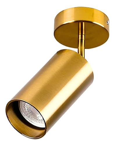 Kit 2 Luminária Led Spot Teto Gu10 Gold Dourada Iluminação
