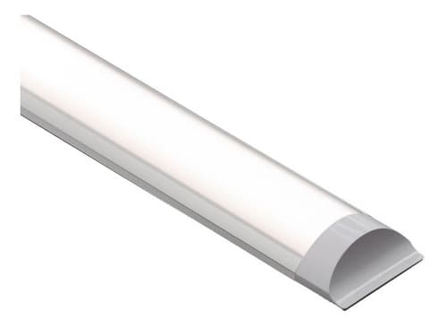 Luminária Tubular Sobrepor Led Slim Branco Frio 120cm