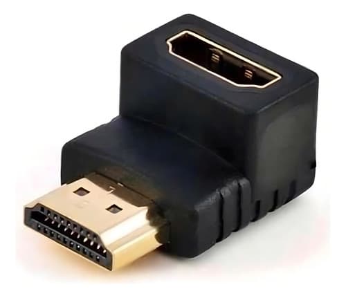 Adaptador Hdmi 90 Graus Em L Macho X Fêmea 1.4 P Tv Parede