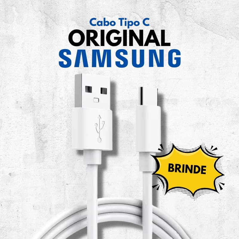 Cabo Carregador Turbo Tipo C para Samsung A03S
