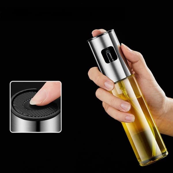 [ Combinação ]Spray Pulverizador+Colher De Silicone (Preto)