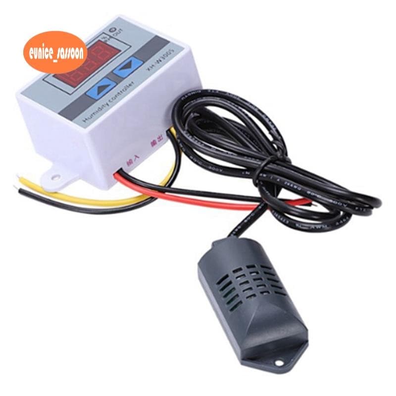 XH-W3005 AC 110-220V 10A Controlador Digital De Umidade 0-99 % RH Regulador Com Sensor