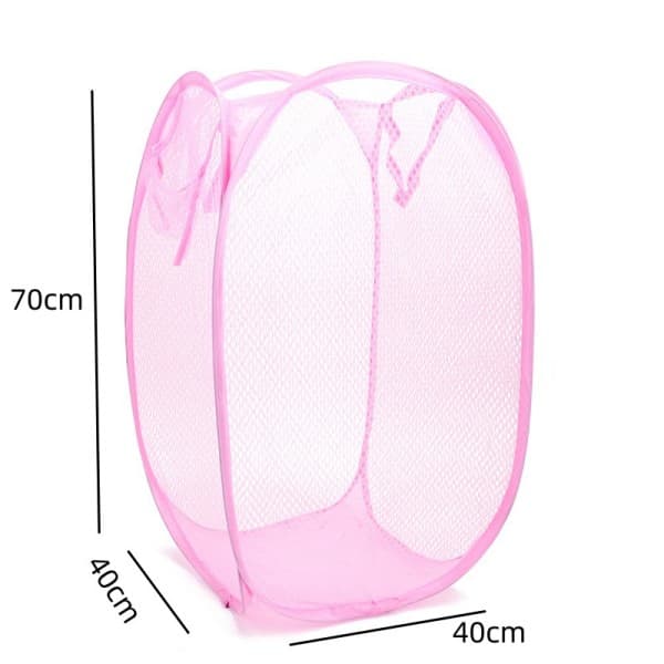 2  Kit Cesto De Roupa Caixa Dobrável Para Armazenagem E Organização De Vestuário Brinquedos