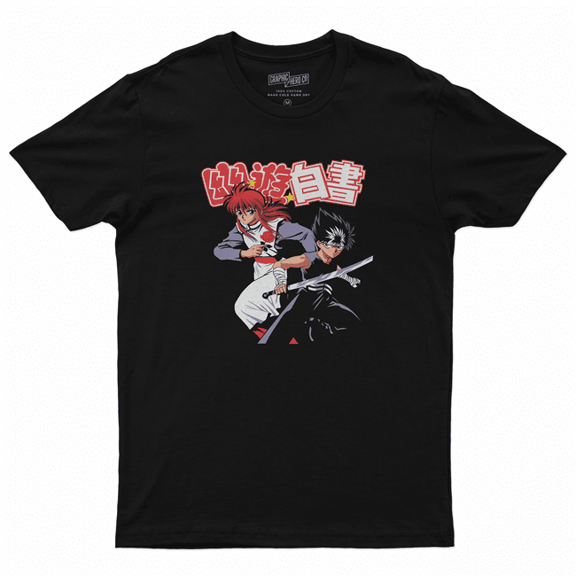 Camiseta camisa algodão unissex anime Yu Yu Hakusho 1