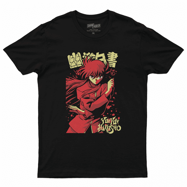 Camiseta camisa algodão unissex anime Yu Yu Hakusho 2