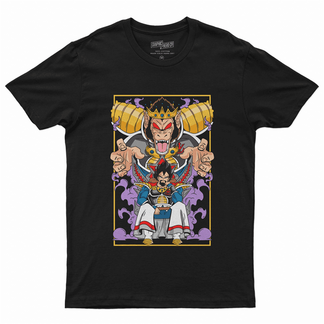 Camiseta Camisa Algodão unissex anime Dragon Ball Vegeta Kong 2