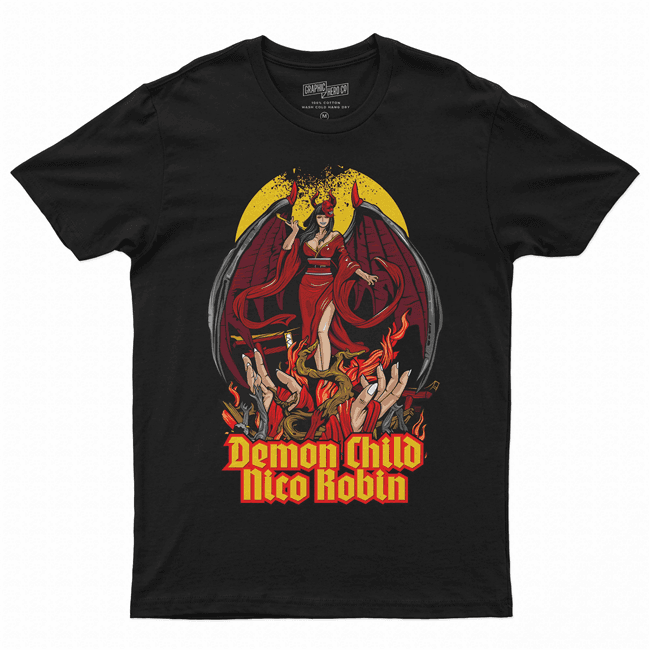 Camiseta Camisa Algodão unissex anime Demon Child Nico Roblin