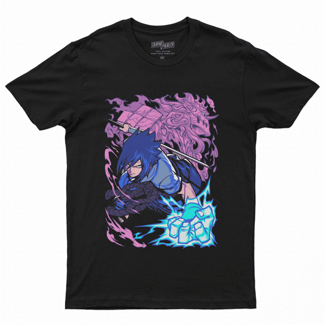 Camiseta Camisa Algodão unissex anime naruto Sasuke Suzanoo
