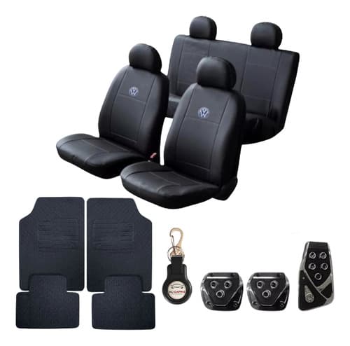 Pedaleira Esportiva Automotiva + Capa Banco +tapetes +