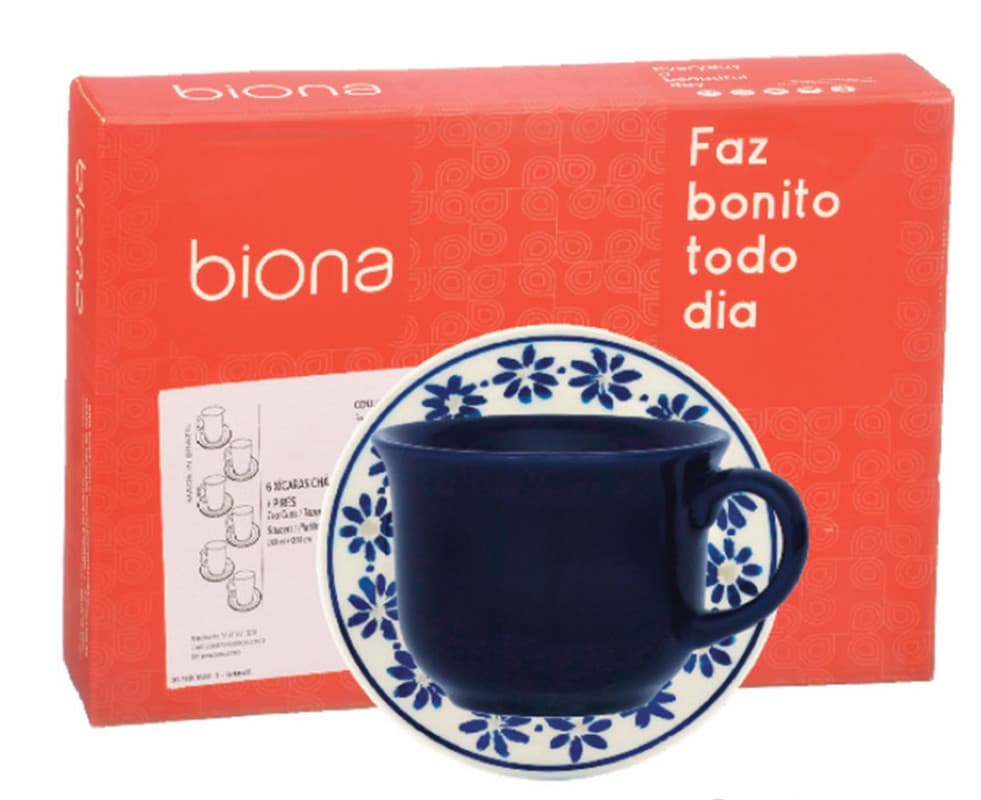 DONNA MARGARIDAS CJ XICARA CHA C/ PIRES 12 PCS