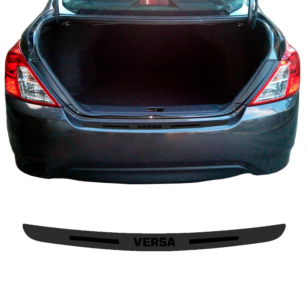 SOLEIRA DE PORTA MALA PARA CARRO ADESIVO NISSAN VERSA PERSONALIZADO