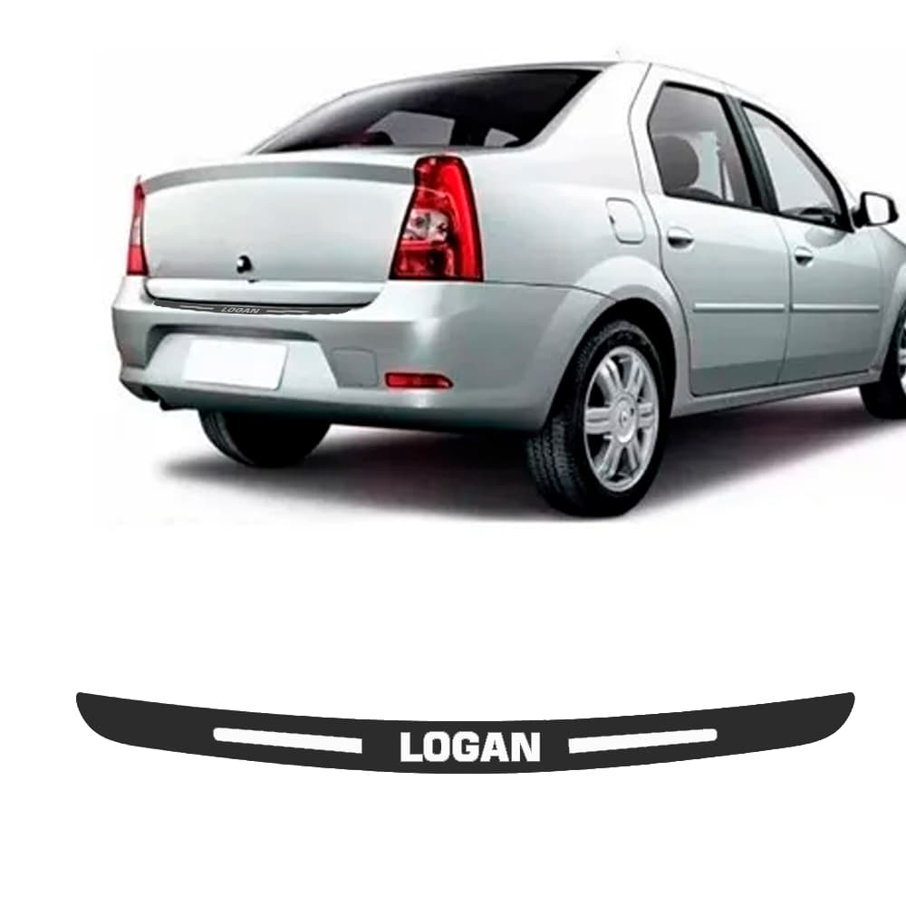 SOLEIRA DE PORTA MALA PARA CARRO ADESIVO RENAULT LOGAN PERSONALIZADO