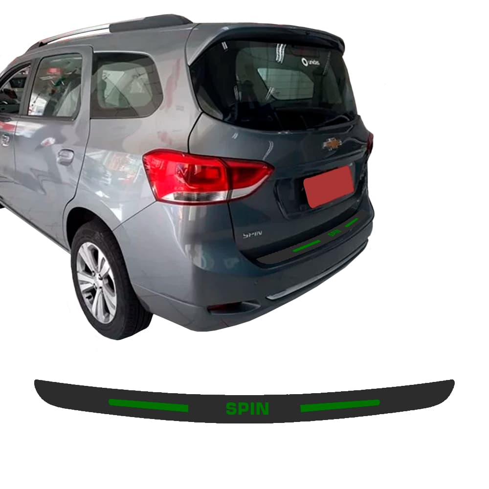 SOLEIRA DE PORTA MALA PARA CARRO ADESIVO VOLKSWAGEN SPIN PERSONALIZADO