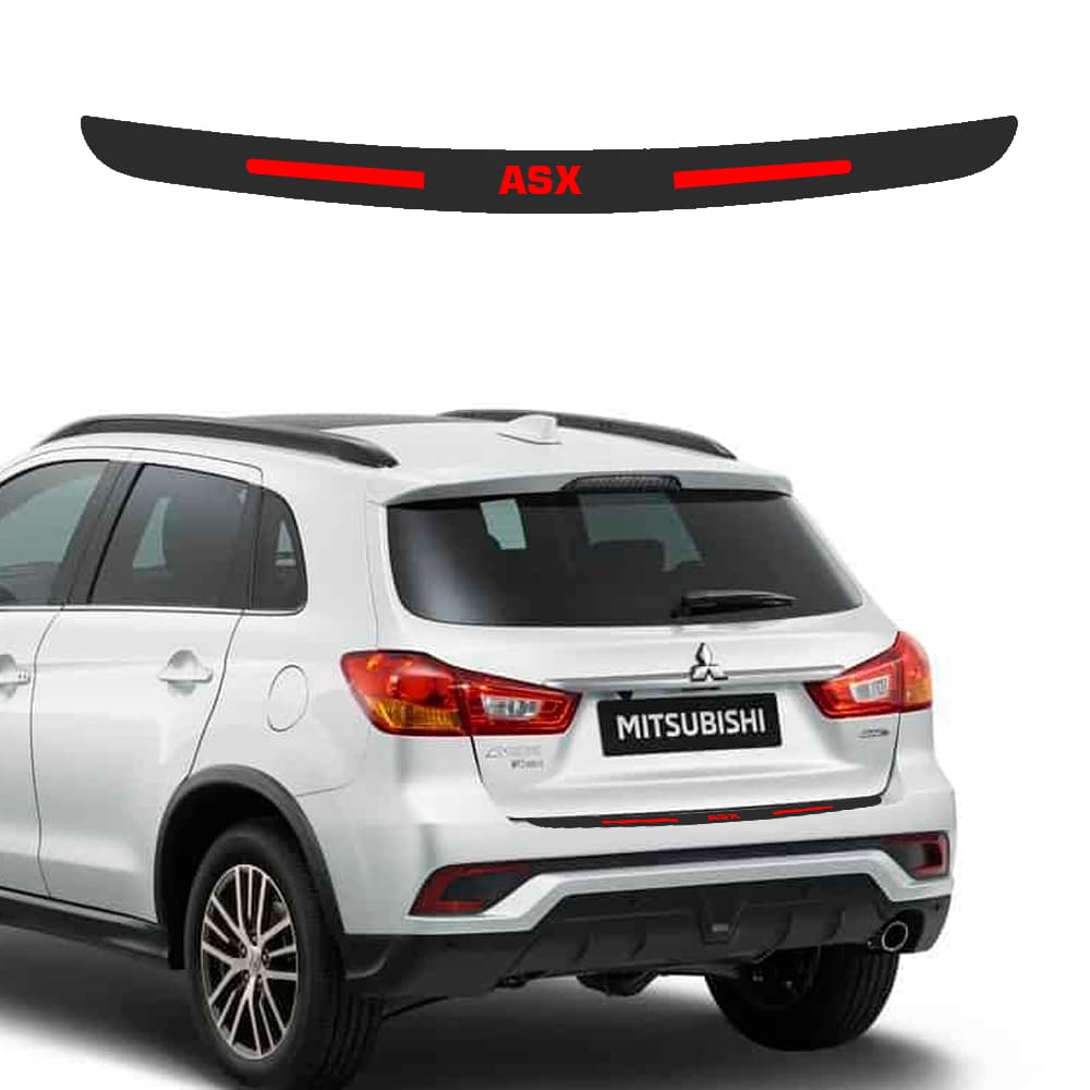 SOLEIRA DE PORTA MALA PARA CARRO ADESIVO MITSUBISHI ASX PERSONALIZADO