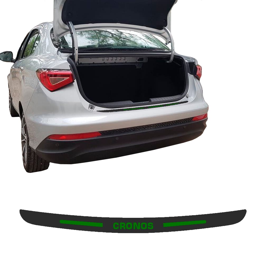 SOLEIRA DE PORTA MALA PARA CARRO ADESIVO FIAT CRONOS PERSONALIZADO
