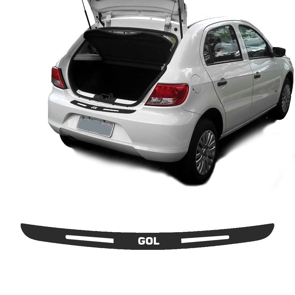 SOLEIRA DE PORTA MALA PARA CARRO ADESIVO VOLKSWAGEN GOL PERSONALIZADO