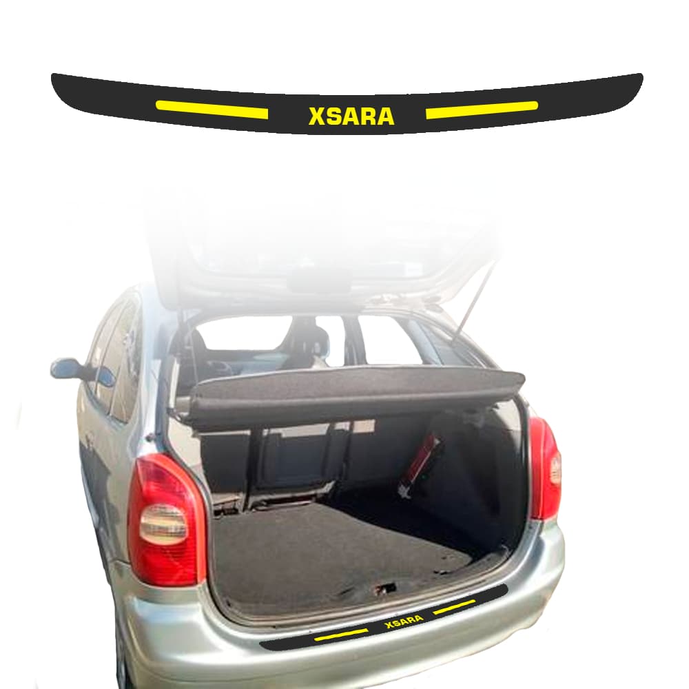 SOLEIRA DE PORTA MALA PARA CARRO ADESIVO CITROEN XSARA PERSONALIZADO