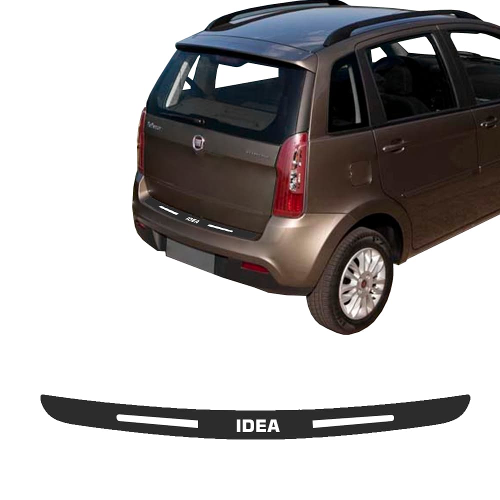 SOLEIRA DE PORTA MALA PARA CARRO ADESIVO FIAT IDEA  PERSONALIZADO