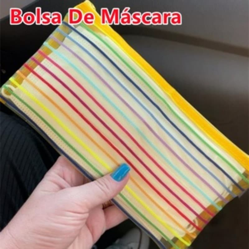 2 Unidades Estojo Multiuso Bolsinha Nylon Colorido Estojo Escolar Simples E Barato Promoção