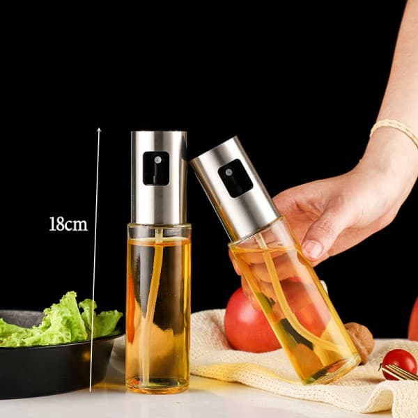 2 Peças Spray Pulverizador Vidro Borrifador Azeite Vinagreessenciais De Cozinha Oliva Spray De Vinagre Promoção