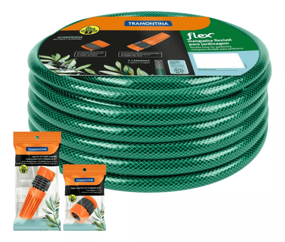Mangueira Tramontina Flex Jardim com Esguicho 50 M