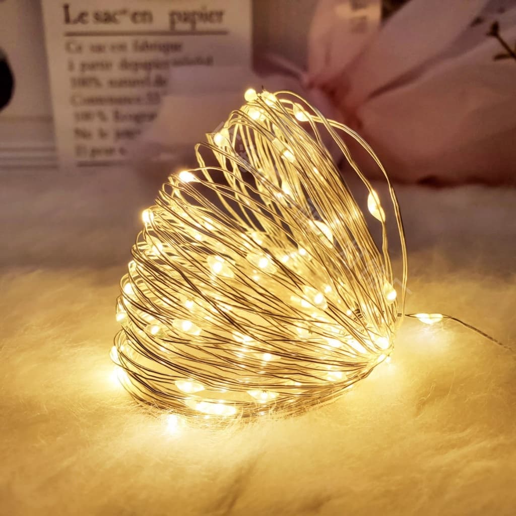 5 Kit Fio Luzes De Fada Led 2 Metros Para Festa Em Casa De Casamento DecoraçãO De Natal