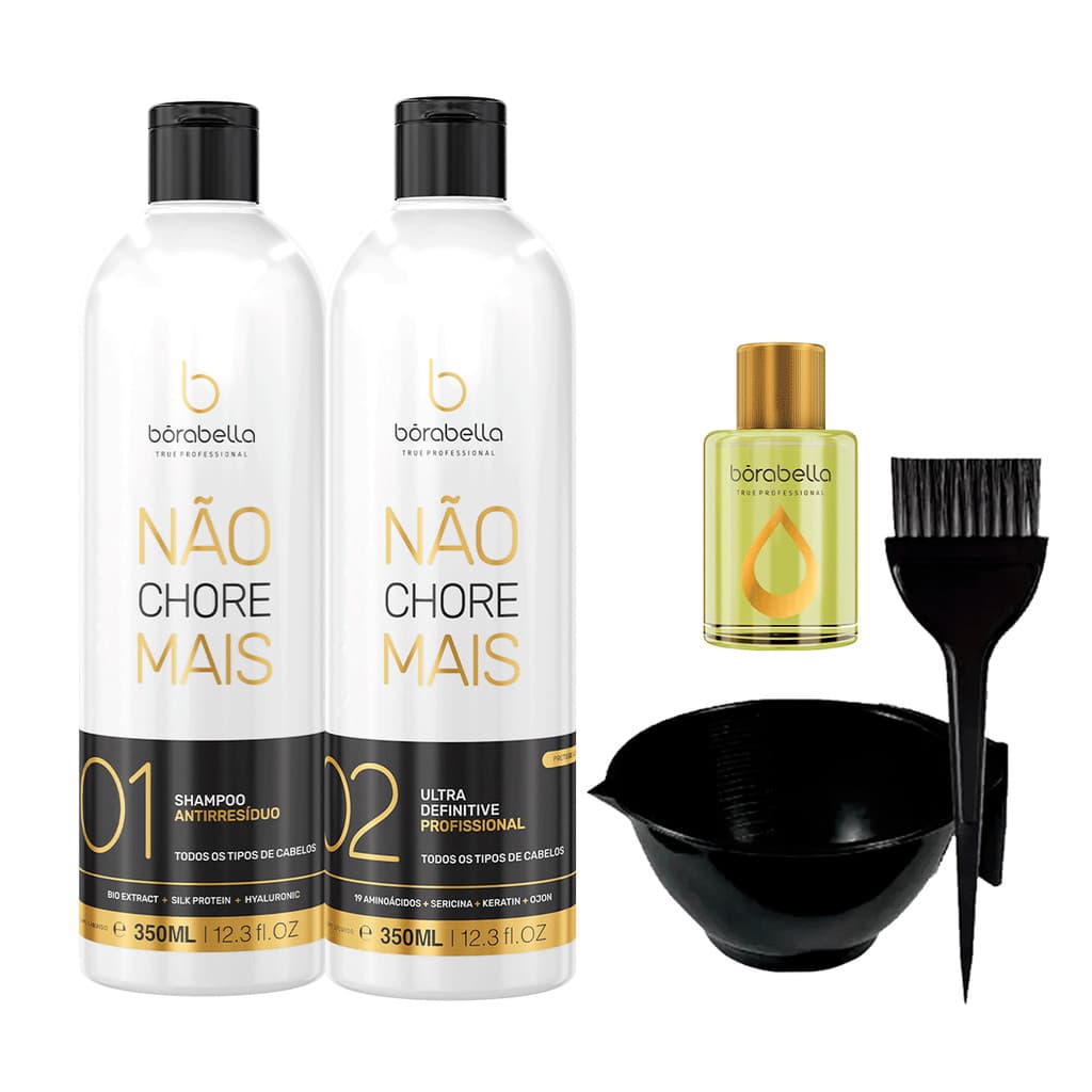 Kit Não Chore Mais Borabella Original 2x350ml + Cumbuca + Argan 7ml