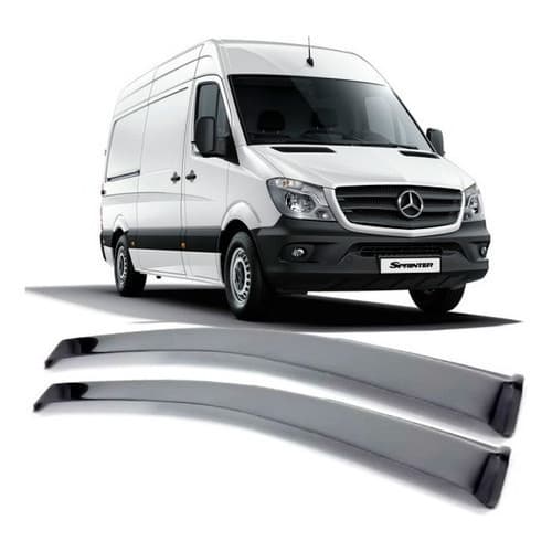 Calha De Chuva Fumê Sprinter Meia Curva 2012 A 2017 2 Portas Promoção Ecoflex Aguenta Fortes Chuva