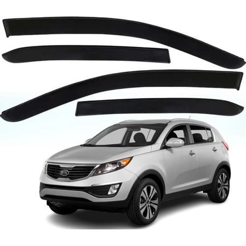 Calha De Chuva Acrilica Fumê Sportage 2011 A 2015 4 Portas Promoção Ecoflex Aguenta Fortes Chuvas