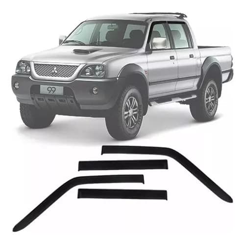 Calha De Chuva Acrilica Fumê L200 2005 A 2010 4 Portas Promoção Aguenta Fortes ChuvasAguenta Fortes Chuvas