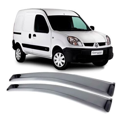Defletor Calha De Chuva Renault Kangoo 2000 A 2017 2 Portas Aguenta Fortes Chuvas