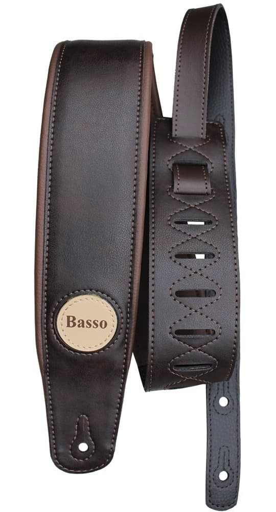 Correia Marrom Basso Classic Sintético Violão Guitarra Baixo