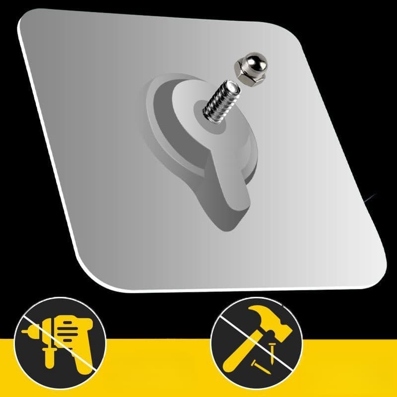 20 Pcs 9Mm Gancho De Parede Adesivo Multiuso Para Pendurar Quadros UtensíLios De Cozinha Banheiros Parafuso