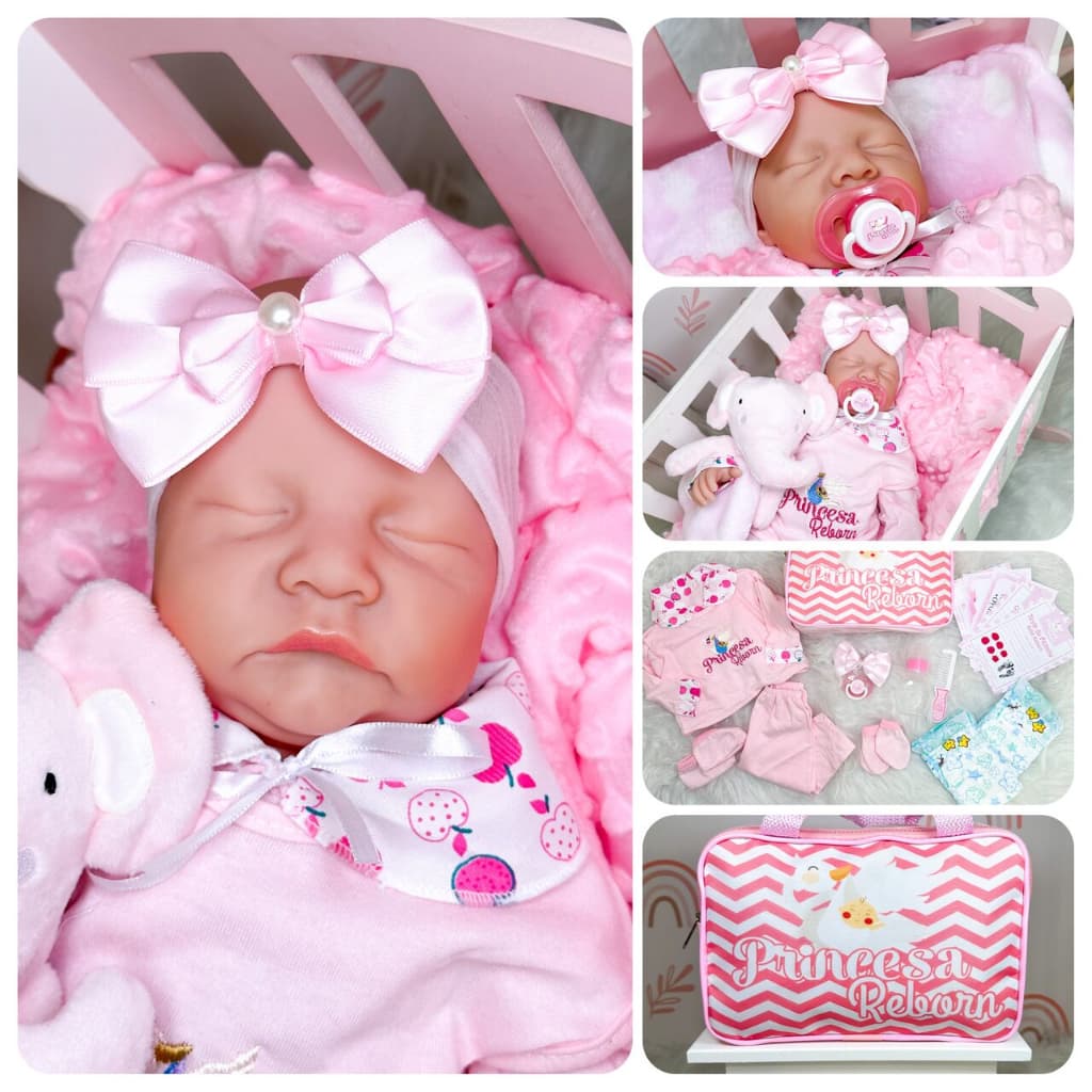 Bebe Reborn Silicone 100% Realista + Itens Pronta Entrega
