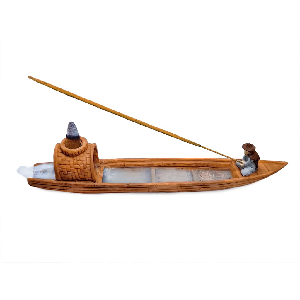 Incensário Cascata e Palito Barco Pescador