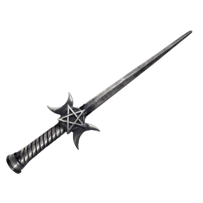 Athame Pentagrama Cerimonial Wicca Triluna Decorativo Magia Ritualístico Proteção Amuleto