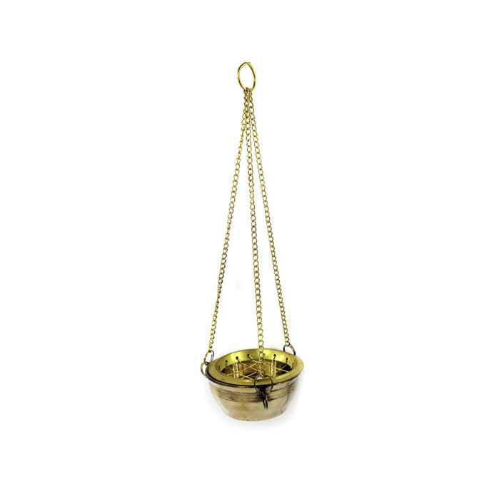 Turíbulo Incensário Defumador 6cm Pequeno Esotérico Bronze